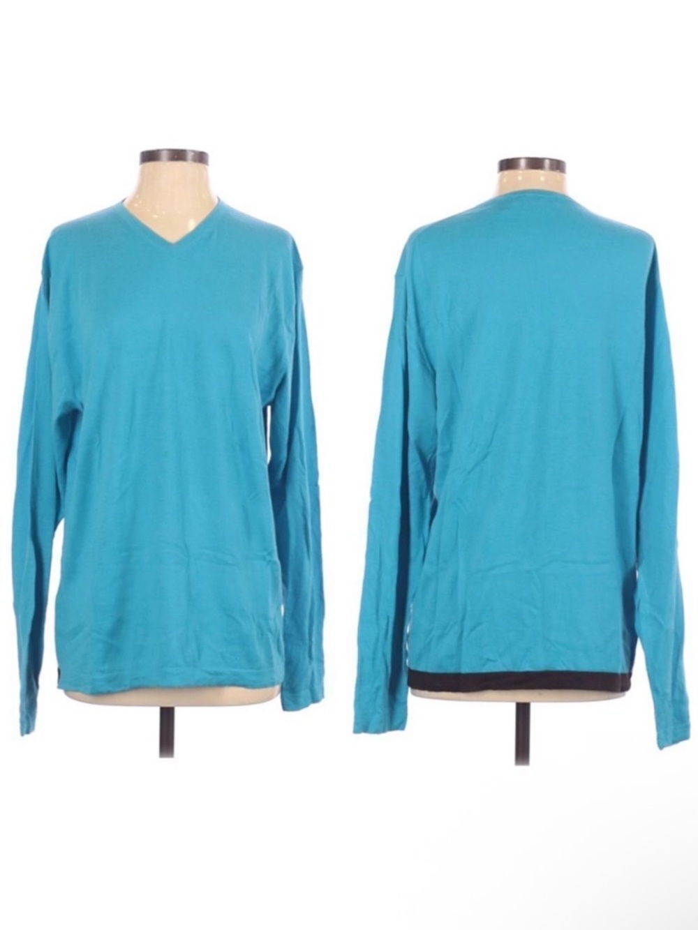 KUHLMAN 100% Cashmere V-Neck Sweater XL